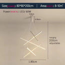 Ljojo Minimalist Duplex LED Chandelier for Living Room, Restaurant, Villa Hall