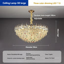 French Crystal Chandelier for Modern Living Room by Ljojo - High-End Creamy Style Lighting