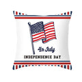 Ljojo LOVE USA Patriotic Letters Decorative Cushion Cover - Cartoon Style Home Decor Pillowcase