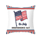 Ljojo LOVE USA Patriotic Letters Decorative Cushion Cover - Cartoon Style Home Decor Pillowcase