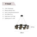 Modern Glass Chandelier LED Pendant Light for Dining Room by Ljojo