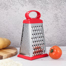 Ljojo 4-Sided Stainless Steel Grater Kitchen Gadget for Vegetables, Cheese, Potatoes