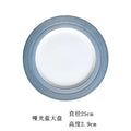 Ljojo Macaron Plate: Brushed Flat Plate for Vegetables, Steak, Pasta, Cake, Breakfast