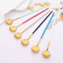 Ljojo Matte Stainless Steel Long Handled Stir Spoon Set