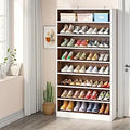 Ljojo™ 9-Tier Wood Shoe Storage Cabinet for 40-45 Pairs, 70.8'' Tall with Open Shelves