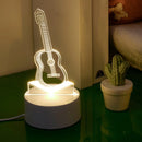 3D Guitar LED Night Light for Music Enthusiasts - Bedroom, Living Room - Ljojo