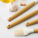 Ljojo 12-Piece Silicone Kitchen Utensil Set with PP Handle and Storage Bucket