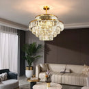 Ljojo Luxury Gold Crystal Chandelier for Living Room Villa Kitchen Decor