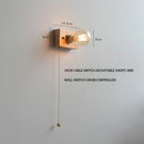 Ljojo Walnut Wood Retro LED Wall Lamp Stylish & Energy Efficient Lighting for Foyer Bedrooms