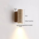 Japanese Wabi-Sabi Style Yellow Cave Stone LED Wall Lamp for Bedroom by Ljojo