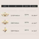 Walnut Colored LED Ceiling Light for Loft Bedrooms | Retro Design | Glossy Lighting by Ljojo