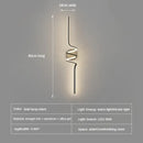 Ljojo LED Wall Light: Modern Bedroom Bedside Hotel Stairs Living Room Decor