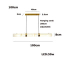 Italian Marble Pendant Light: Modern Minimalist Luxury Dining Table & Bar Island Strip Light by Ljojo