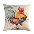 Animal Print Linen Pillowcase by Ljojo - Home Decor Cushion Cover