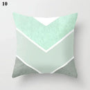 Ljojo Mint Green Blue Geometric Cushion Cover Modern Home Decor