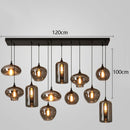 Modern LED Pendant Light Glass Chandelier for Living Room & Bedroom by Ljojo