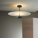 Nordic Decor Led Ceiling Chandelier: Black Acrylic Round Track Bar Indoor Lighting - Ljojo