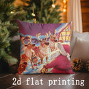 Christmas Cartoon Pattern Pillow Covers by Ljojo - For Sofa, Bedroom, Car