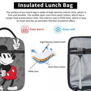 Ljojo Mickey Mouse Insulated Lunch Bag - Cute & Portable Thermal Cooler Box