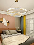 Ljojo LED Crystal Pendant Chandelier for Bedroom Living Room