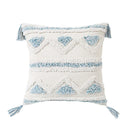 Bohemian Pink Geometric Tassel Throw Pillow Cover for Living Room Sofa by Ljojo