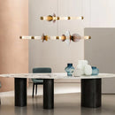 Nordic Design Chandelier Glass Long Tube Pendant Lamp for Home Decor by Ljojo