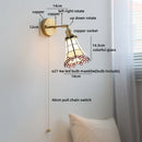 Ljojo LED Wall Light Fixture Kids Room Decor Glass Bedroom Lamp