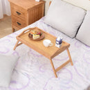 Bamboo Mini Dining Table for Breakfast & Dessert, Ljojo Living Room Bedroom Essential
