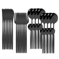 Ljojo 32-Piece Stainless Steel Cutlery Set for Dining Table, Silverware Gift