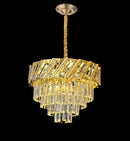 Ljojo Gold Modern Chandelier Crystal Lamp | Luxury Round LED Light Fixture