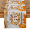 Ljojo Maple Leaf Table Runner Wedding Dining Coffee Table Long Cloth