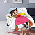 Heidi Alps Fleece Blanket Soft Cozy Throw Bedding for Sofa by Ljojo