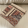 Ljojo 4-Layer Cotton Gauze Fringed Blanket for Spring & Summer