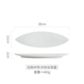 Ljojo Long Leaf Plate - Premium Ceramic Sushi Platter