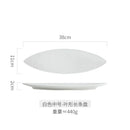 Ljojo Long Leaf Plate - Premium Ceramic Sushi Platter