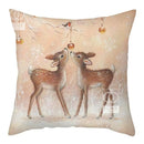 Christmas Deer & Rabbit Winter Pillow Case - Ljojo Home Decor Collection