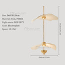 Ljojo Lotus Leaf LED Pendant Light for Modern Room Decor