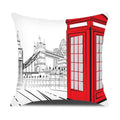 Ljojo London Guard Street Scene Cushion Cover - Cute Cartoon Design