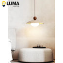 Ljojo Yellow Travertine Pendant Light - Modern Cave Stone Hanging Lamp for Kitchen Island
