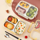 Ljojo Stainless Steel Lunch Box with Compartments - Large Capacity Bento Box