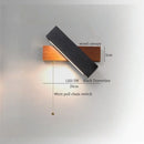 Ljojo LED Wall Lights Yellow Travertine Mid Century Modern Bedside Lamps