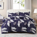 Leaf Plant Duvet Set, Boho Quilt Cover, Home Bedding by Ljojo
