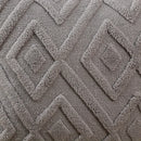 Ljojo Luxe Grey Faux Fur Plush Throw Pillow Cover for Stylish Home Decor