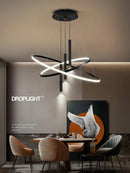 Ljojo LED Chandeliers: Modern, Round, Ceiling Hanging Lamp for Home Lighting