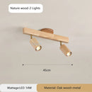 Ljojo Wooden Surveillance Camera LED Pendant Lights Chandeliers for Stylish Minimalist Home Decor