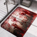 Bloody Footprints Decorative Floor Mat by Ljojo