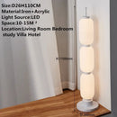 Ljojo Luxury Contemporary LED Floor Lamp for Art Deco Living Spaces