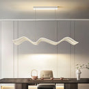 Ljojo LED Wave Pendant Light - Modern Kitchen Living Room Home Decor Hanging Lamp