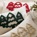 Embroidered Christmas Tree Cushions Cover - Ljojo Branded Festive Pillowcase