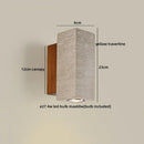 Ljojo Luxury LED Wall Lights Indoor Yellow Travertine Living Room Bedroom Lamp
